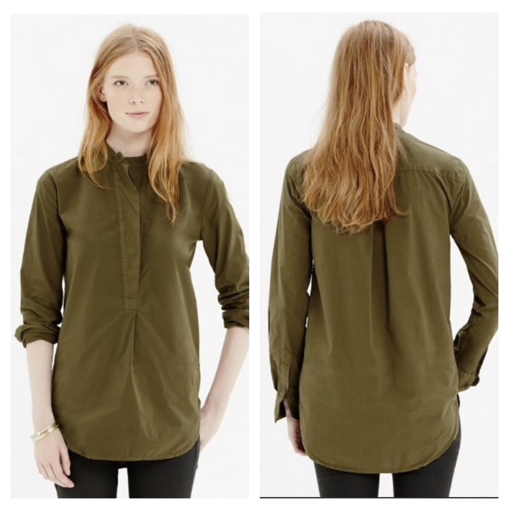 Madewell The Perfect Tunic Cotton Popover Top